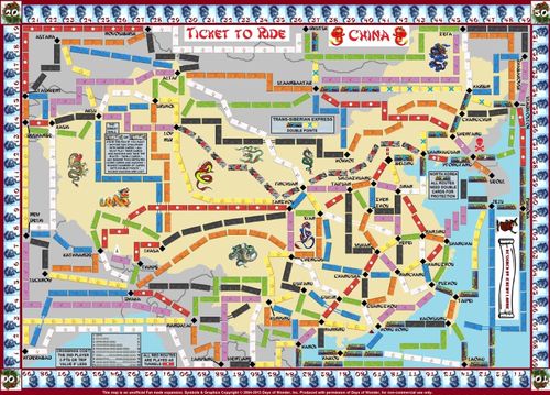 New China (fan expansion for Ticket to Ride)