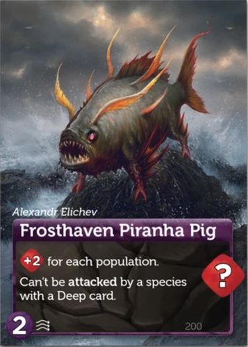 Oceans: Frosthaven Piranha Pig Promo Card
