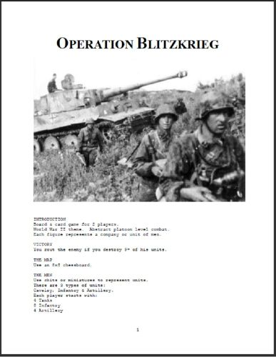 Operation Blitzkrieg