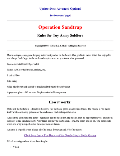 Operation Sandtrap