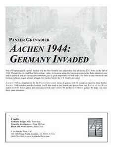 Panzer Grenadier: Aachen 1944 – Germany Invaded