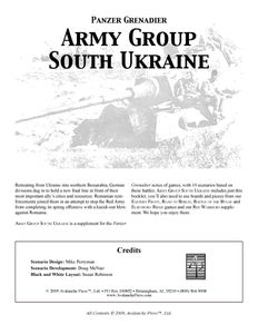Panzer Grenadier: Army Group South Ukraine – Battles in Bessarabia, 1944