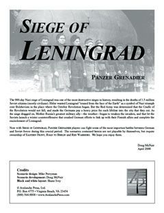 Panzer Grenadier: Siege of Leningrad