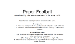 Paper Football