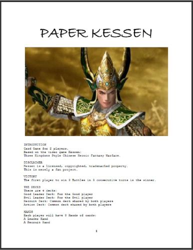 Paper Kessen