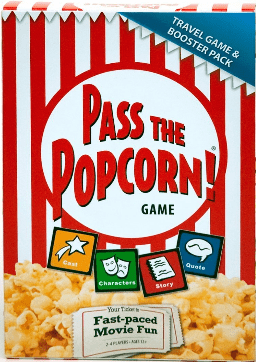 Pass the  Popcorn Travel Game and Booster Pack