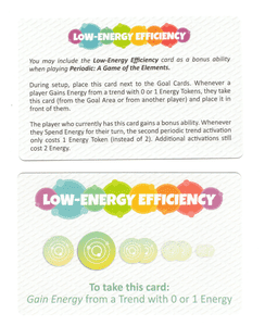 Periodic: A Game of the Elements – Low-Energy Efficiency
