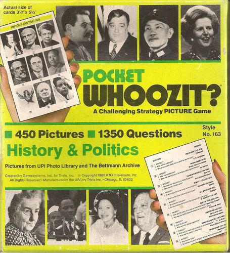 Pocket Whoozit?- History & Politics