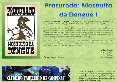Procurado: Mosquito da Dengue !