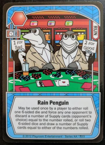 Psychic Penguins and the Voyage Home: Rain Penguin Promo Card