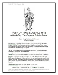 Push of Pike: Edgehill 1642