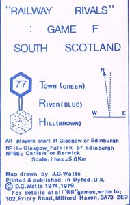 Railway Rivals Map F: South Scotland