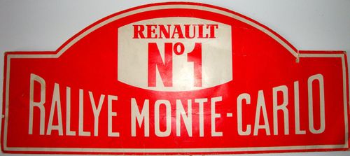 Rallye Monte Carlo: Renault N°1