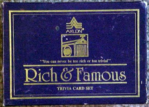 Rich and Famous Trivia Card Set