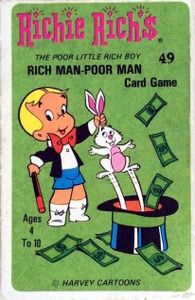 Richie Rich'$ Rich Man-Poor Man Card Game