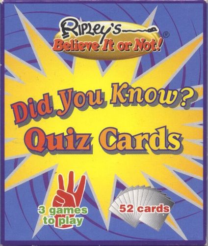 Ripley's Believe It or Not! Did You Know? Quiz Cards