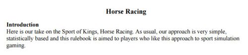 Roberto Chiavini's Horse Racing