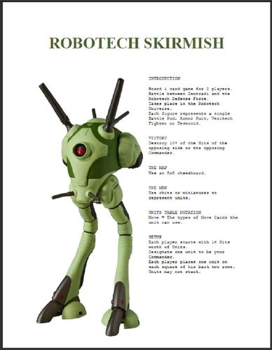 Robotech Skirmish