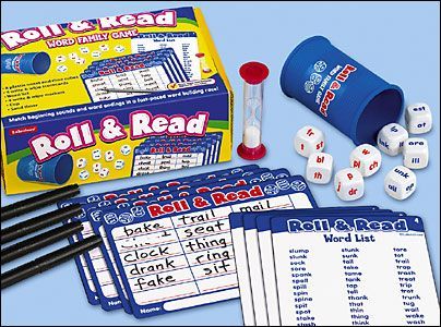 Roll and Read Word Family Game
