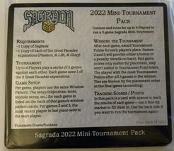 Sagrada: 2022 Mini-Tournament Pack