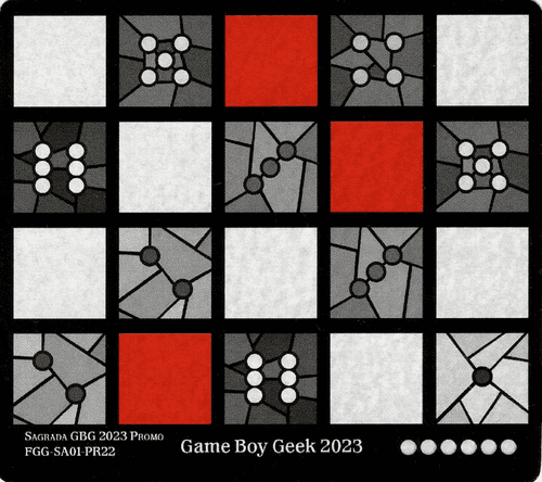 Sagrada: Promo 22 – Game Boy Geek 2023 Window Pattern Card