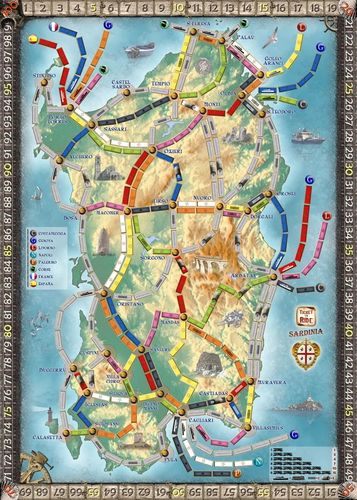 Sardinia (fan expansion for Ticket to Ride)