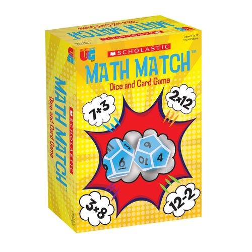 Scholastic Math Match Dice and Card Game
