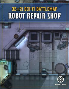 Sci-Fi Battlemap: Robot Repair Shop