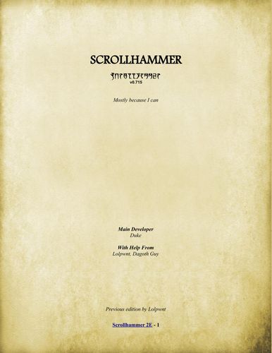 Scrollhammer 2nd Edition