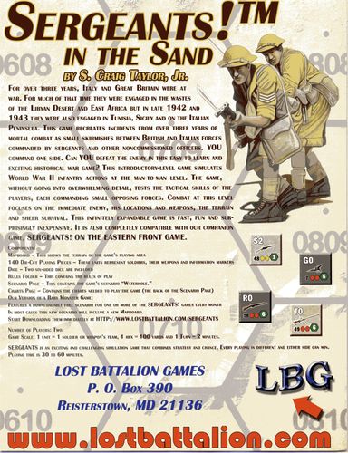 Sergeants!: In the Sand