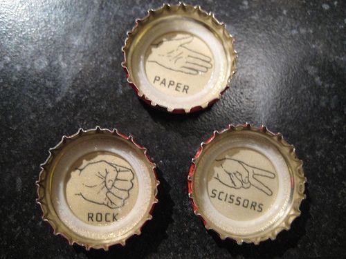 SESSION 'Bottlecap' Rock Paper Scissor GAME