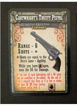 Shadows of Brimstone: Cartwright's Trusty Pistol