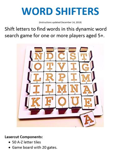Shifters Word Search