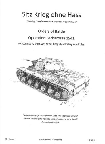 Sitz Krieg ohne Hass: Orders of Battle – Operation Barbarossa 1941