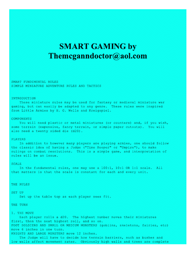 SMART Gaming
