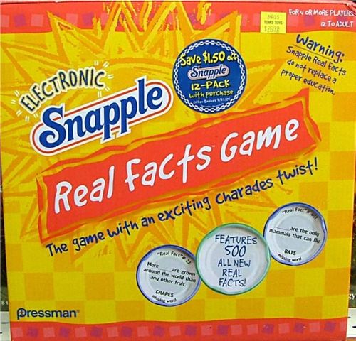Snapple Real Facts Game