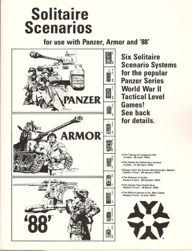 Solitaire Scenarios for Use with Panzer, Armor, and 88