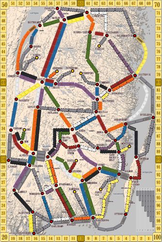 South-East Sweden 1925 (fan expansion for Ticket to Ride)