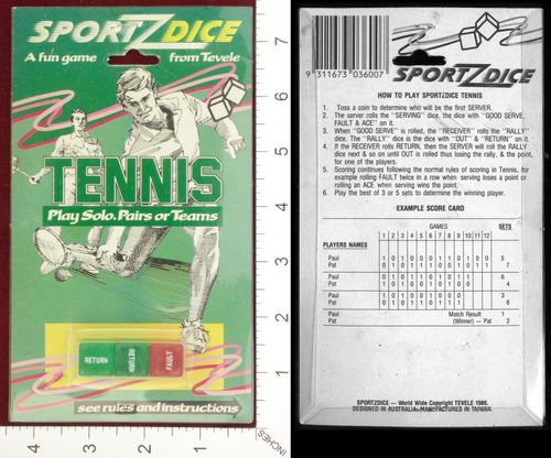 Sportz Dice: Tennis
