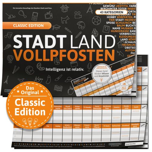 Stadt Land Vollpfosten: Classic Edition