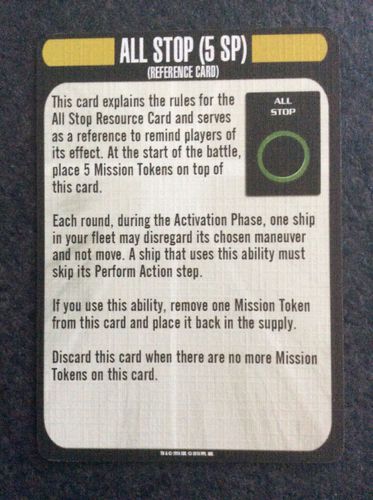 Star Trek: Attack Wing – All Stop Resource