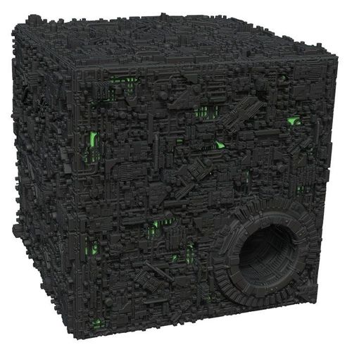 Star Trek: Attack Wing – Borg Cube With Sphere Port Premium Figure