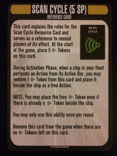 Star Trek: Attack Wing – Scan Cycle Resource