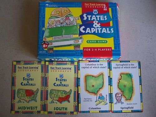 States & Capitals Card Game