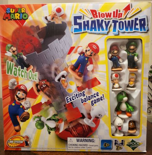 Super Mario Blow Up! Shaky Tower Balancing Game