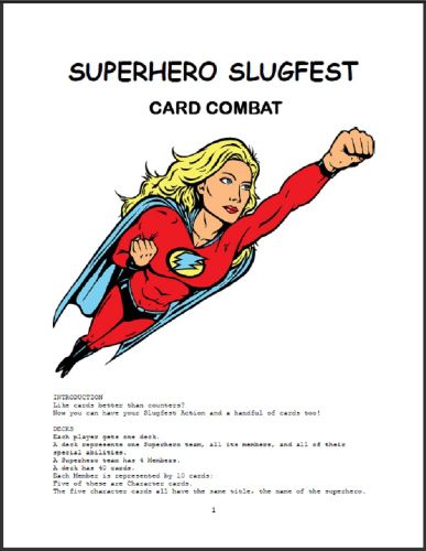 Superhero Slugfest Card Combat