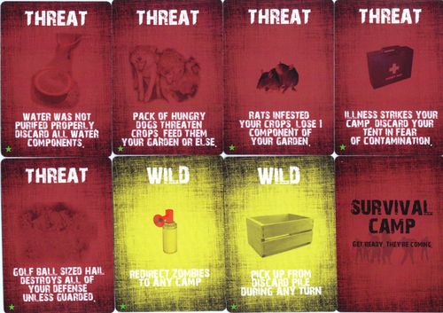 Survival Camp: Kickstarter Exclusive Threat Cards