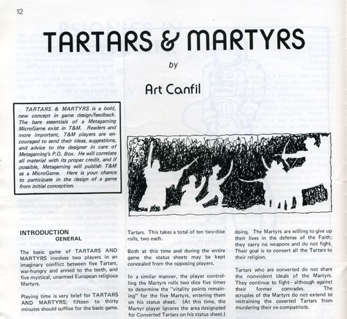 Tartars and Martyrs