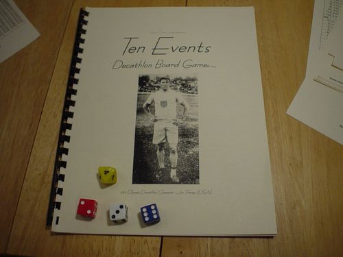 Ten Events Decathlon Board Game