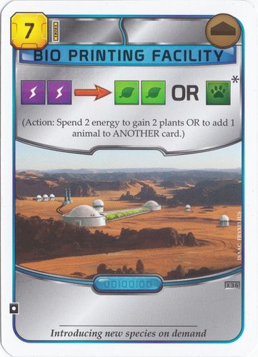 Terraforming Mars: Bio Printing Facility Promo Card